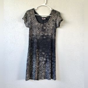 Axxess Floral Black Dress